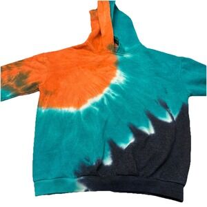 Multicolored Tie-Dye‎ Hoodie